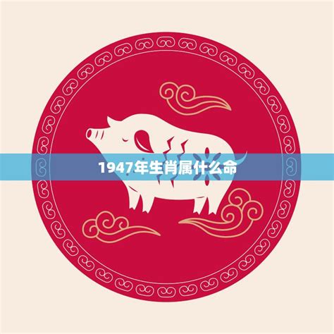 1947生肖